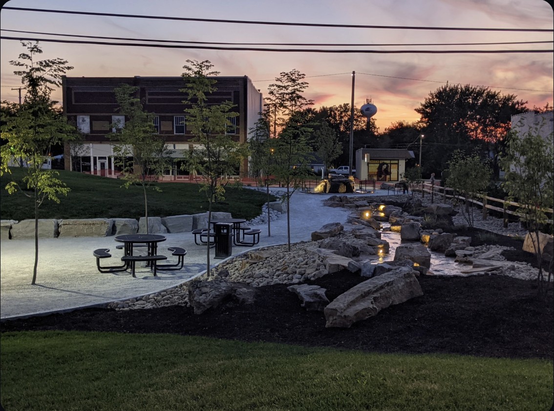 Dream Big Park at sunset